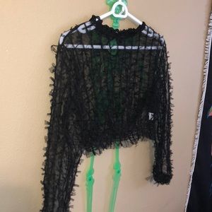 Black See through shirt